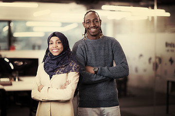 Image showing portrait of multiethnics software developers at work