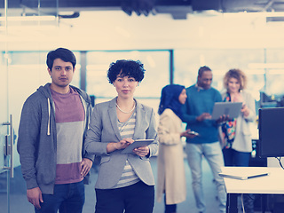 Image showing Portrait of young successful Business couple