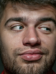 Image showing Close up portrait of young caucasian man