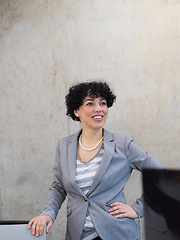 Image showing Portrait of successful female software developer