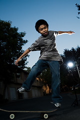 Image showing Young skate boarder