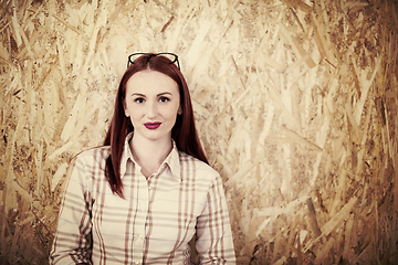 Image showing portrait of young redhead business woman