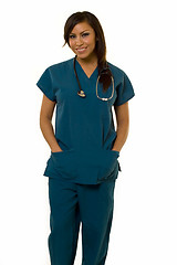 Image showing Young Hispanic Nurse