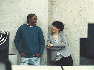 Image showing Portrait of successful multiethnic Business people