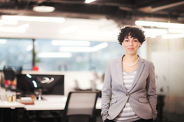 Image showing Portrait of successful female software developer