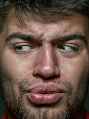 Image showing Close up portrait of young caucasian man