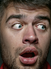 Image showing Close up portrait of young caucasian man