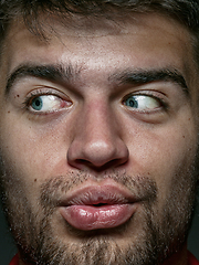 Image showing Close up portrait of young caucasian man