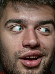 Image showing Close up portrait of young caucasian man