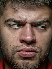 Image showing Close up portrait of young caucasian man