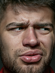 Image showing Close up portrait of young caucasian man