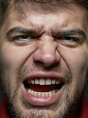 Image showing Close up portrait of young caucasian man