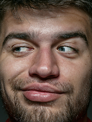 Image showing Close up portrait of young caucasian man