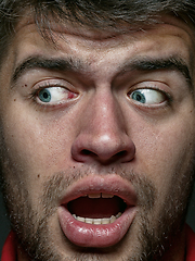 Image showing Close up portrait of young caucasian man