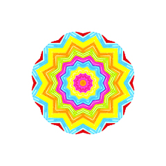 Image showing Abstract bright colorful shape