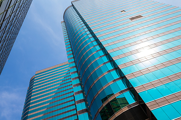 Image showing Glass wall of an office building