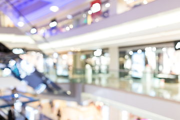 Image showing Customer shopping at department store with bokeh light