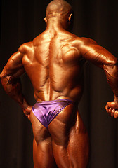 Image showing Bodybuilders back