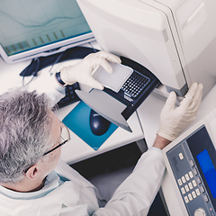 Image showing Life scientist researching in the laboratory.