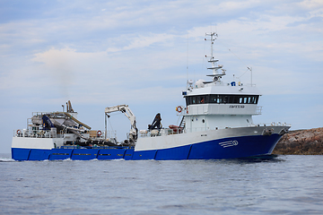 Image showing boat in fords Northen sea