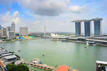 Image showing Singapore Bay overlooking