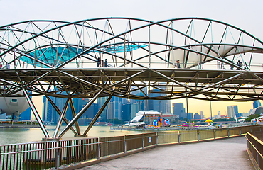 Image showing Helix Bridge, Singapore