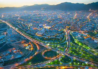 Image showing Tehran aerial view, Iran