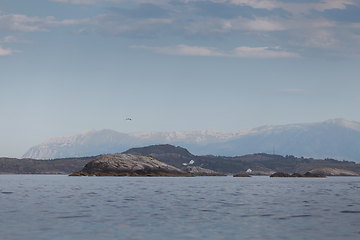 Image showing Beautiful view on norwegian fjords