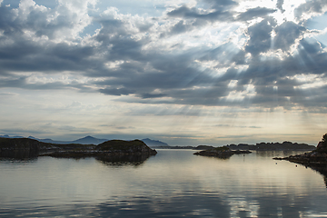 Image showing Beautiful view on norwegian fjords