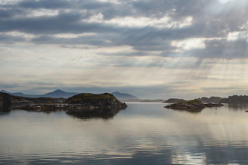 Image showing Beautiful view on norwegian fjords