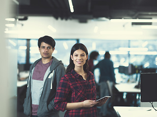 Image showing Portrait of young successful Business couple