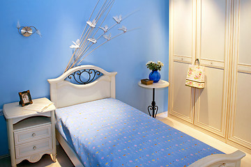 Image showing Blue room