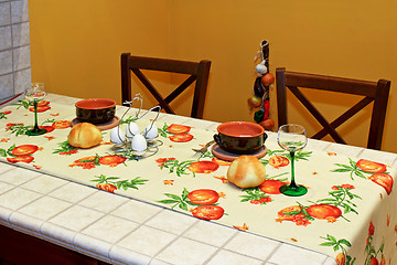 Image showing Breakfast for two