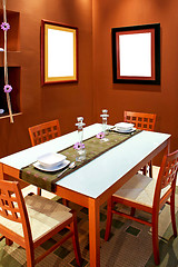 Image showing Brown dining