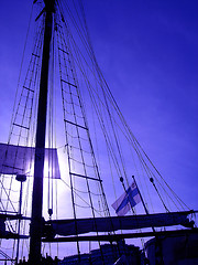 Image showing Mast of old ship