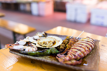 Image showing Grilled seafood