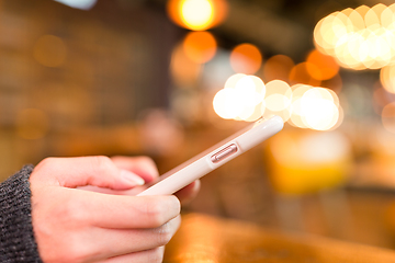 Image showing Woman use of mobile phone