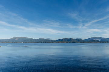 Image showing Beautiful view on norwegian fjords