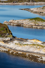 Image showing Beautiful view on norwegian fjords