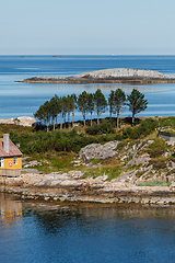 Image showing Beautiful view on norwegian fjords