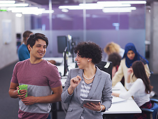 Image showing Portrait of young successful Business couple