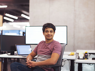 Image showing Portrait of smiling software developer