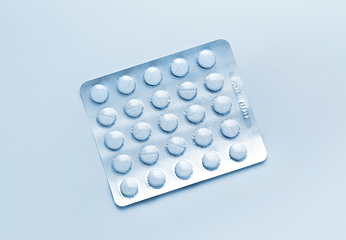 Image showing Pills packed in blister