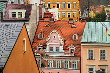 Image showing Old architecture of Karlovy Vary, Czech Republic