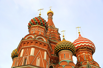 Image showing Fragment view of Saint Basil's Cathedral in Moscow, Russia