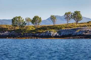 Image showing Beautiful view on norwegian fjords