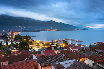 Image showing Ohrid city on a lake