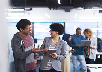 Image showing Portrait of young successful Business couple