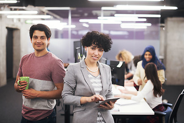 Image showing Portrait of successful multiethnic Business people