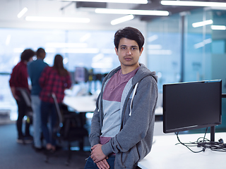 Image showing Portrait of smiling male software developer